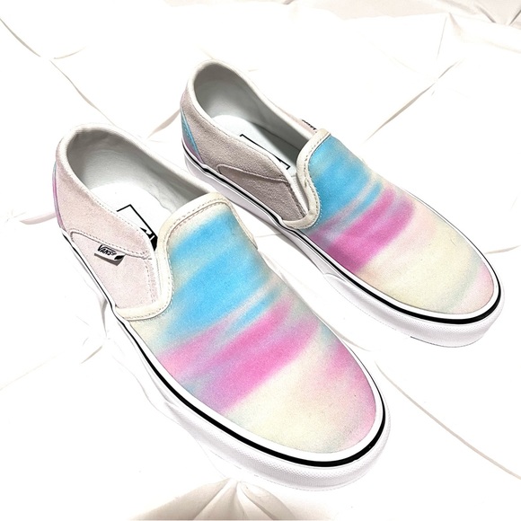 Vans Shoes - Vans Classic Slip on Shoes, Chroma Blur, Women’s Size 8, Excellent!